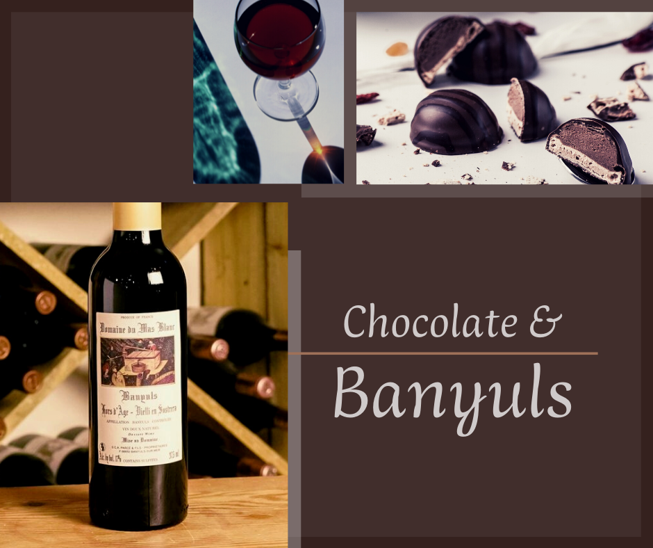 バレンタイン　チョコレートとワイン　バニュルス