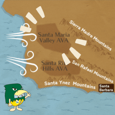 サンタマリアヴァレーの位置