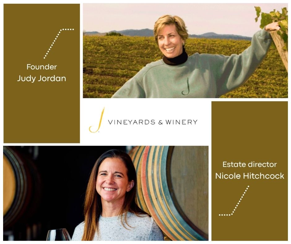 Ｊヴィンヤーズ & ワイナリーの女性創業者ジュディと、現ワインメーカーのニコール