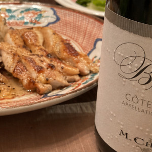 鶏の塩焼きと楽しんだ、ある日のシャプティエ