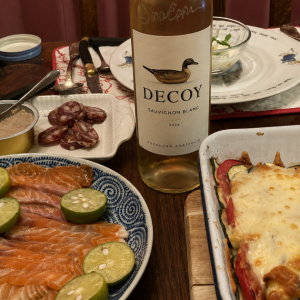 久しぶりの手作りバターと、デコイのソーヴィニヨン・ブラン